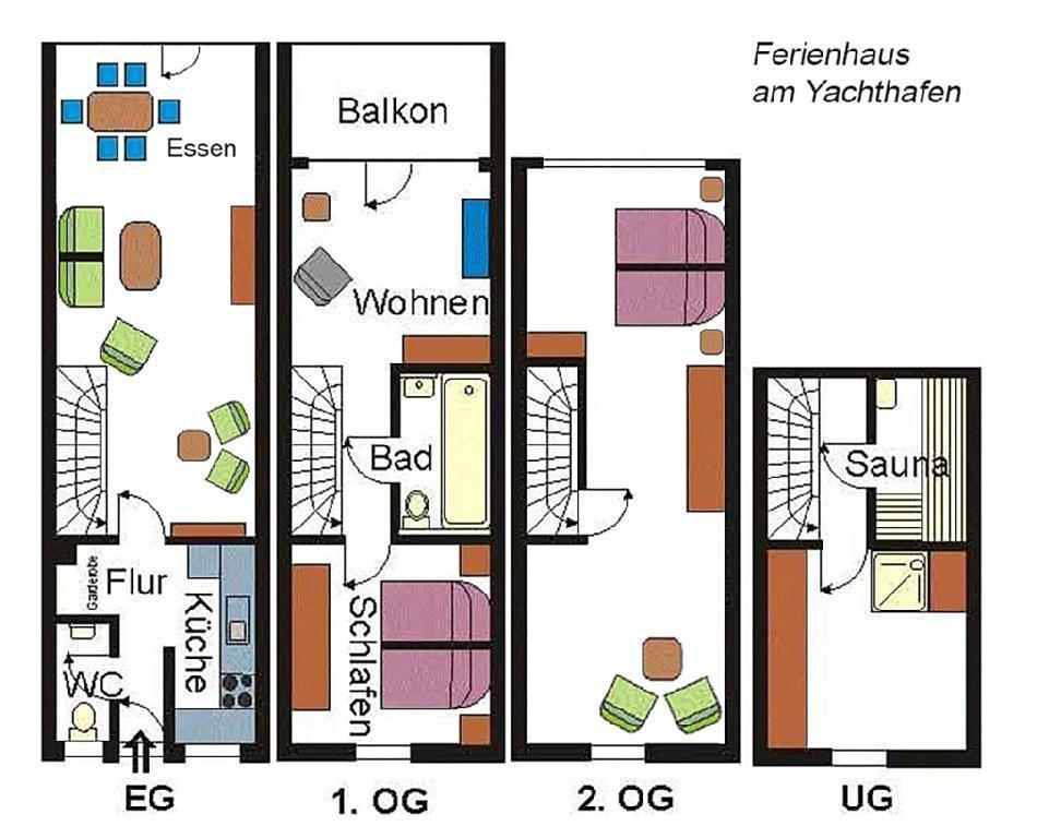 Ferienhaus Suedblick Am Yachthafen Breege Buitenkant foto